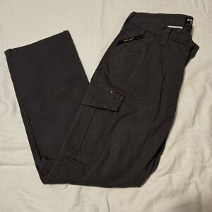 Ariat Rebar Tough Cargo Pant In Grey Men's Size 34x30 Measutingnat 34x29